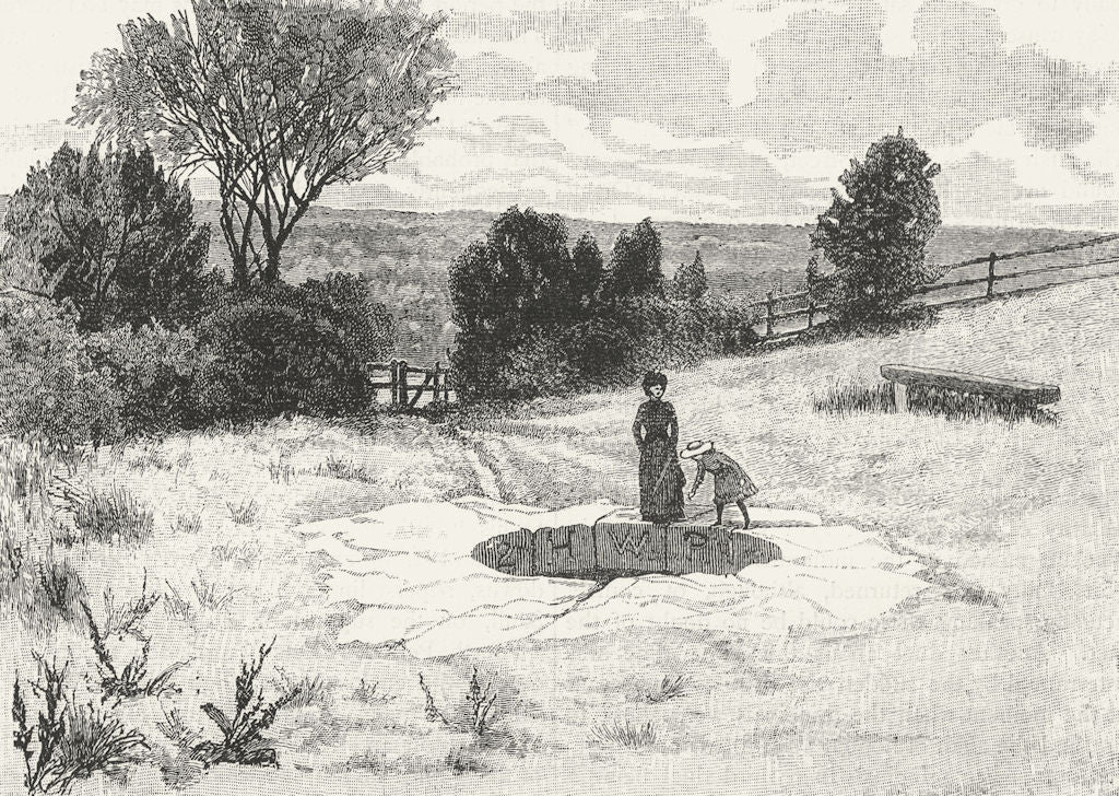 WIMBLEDON COMMON. The Roman Well 1888 old antique vintage print picture